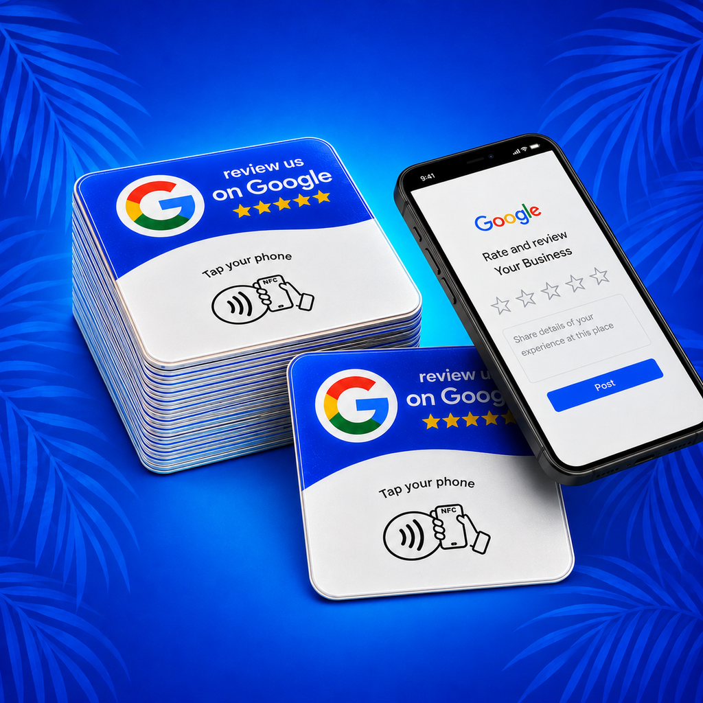 Google Review NFC Scan Cards