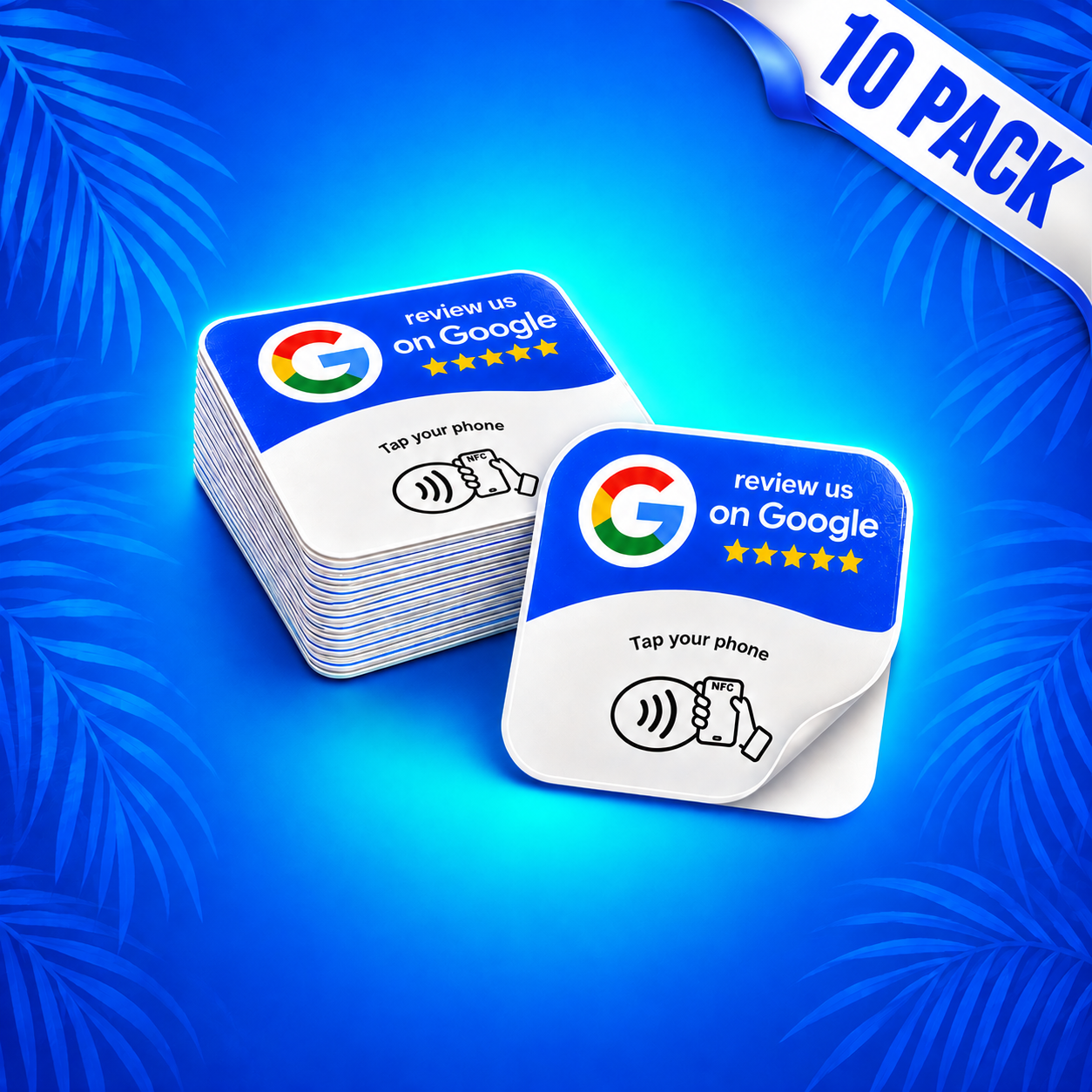 Google Review NFC Scan Stickers (10 Pack)