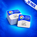 Google Review NFC Scan Cards (10 Pack)