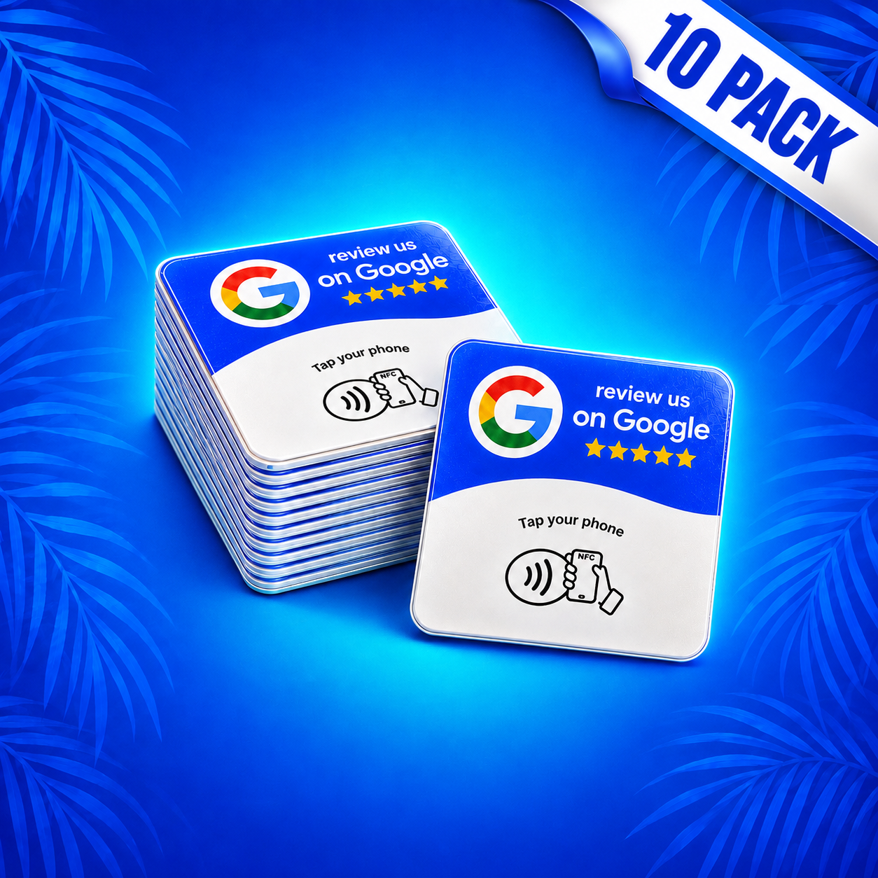 Google Review NFC Scan Cards (10 Pack)