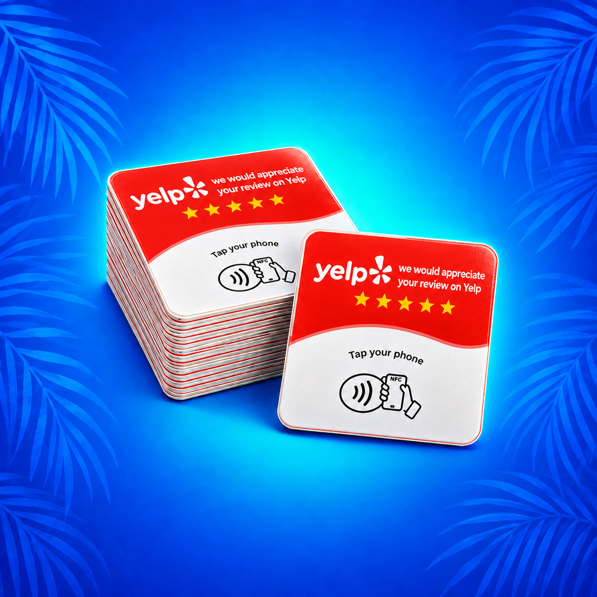 Yelp Review NFC Scan Cards