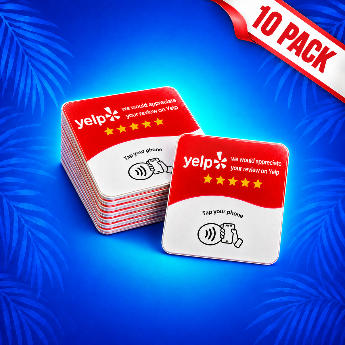 Yelp Review NFC Scan Cards