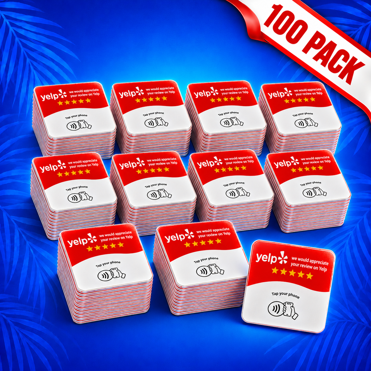 Yelp Review NFC Scan Cards